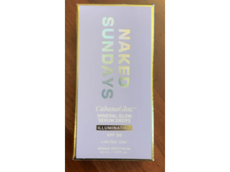 Naked Sundays Mineral Glow Serum Drops, Illuminating, 1.69 fl oz/50 mL