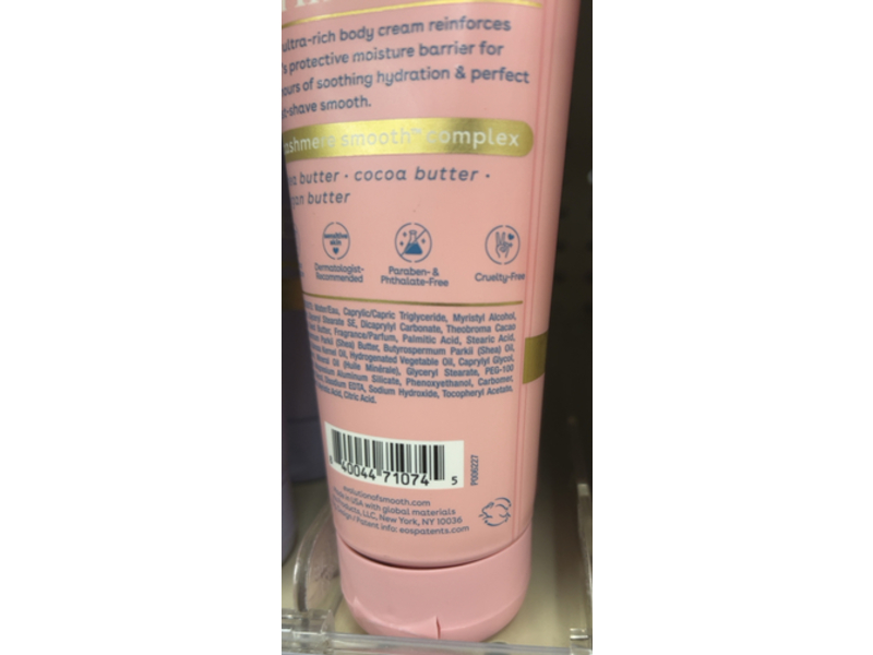 EOS Shea Better Post-Shave Smooth Body Cream, Cashmere Smooth Complex, 7 fl oz/207 mL