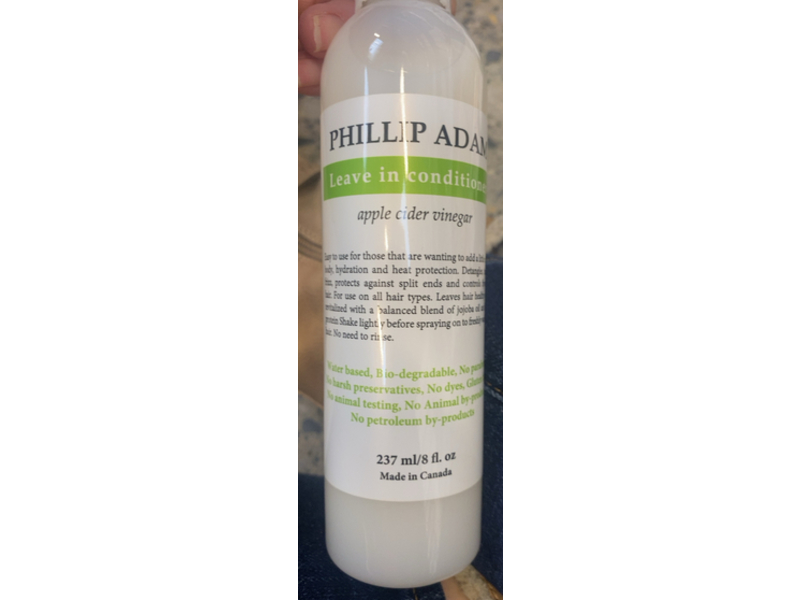Phillip Adam Leave In Conditioner, Apple Cider Vinegar, 8 fl oz/237 mL