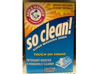 Arm & Hammer So Clean Super Washing Soda Detergent Booster & Household Cleaner, 3 kg - thumbnail 2