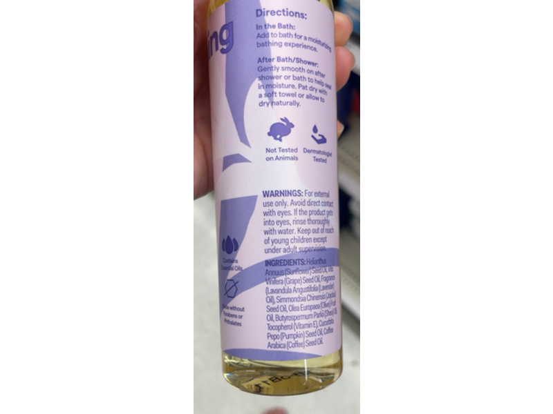 Up & Up Soothing Moisturizing Bath Oil, Lavender Scent, 8.8 fl oz/260 mL
