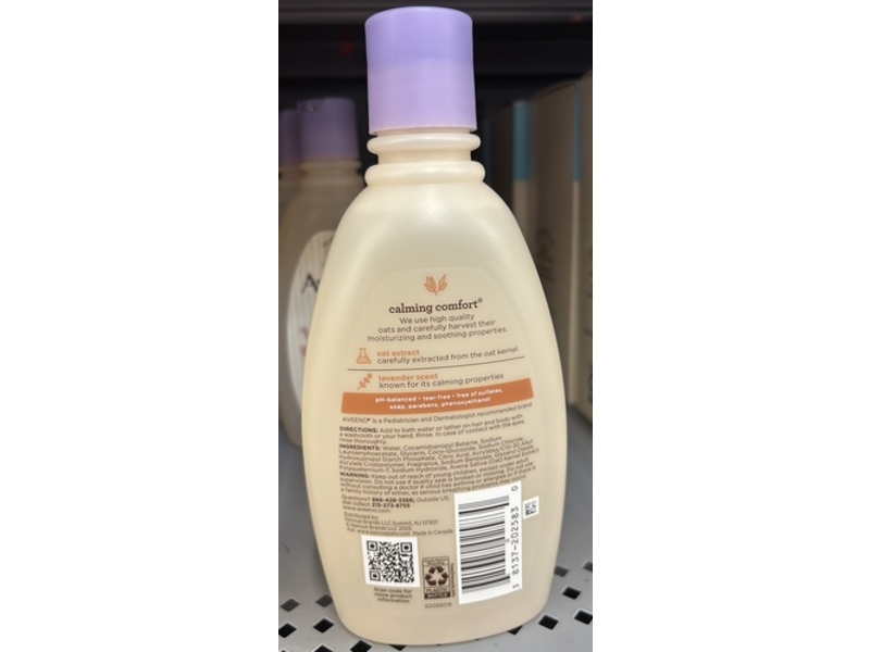 Aveeno Baby Calming Comfort Bath, Oat Extract & Lavender Scent, 12 fl oz/354 mL