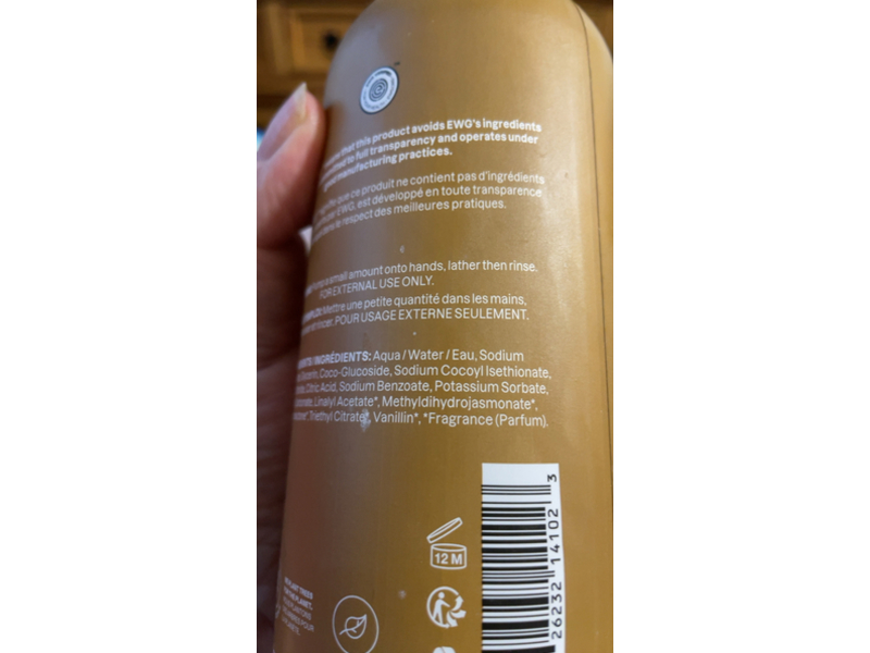 Atitude Natural Care Hand Soap, Vanilla Caramel, 16 fl oz/473 mL