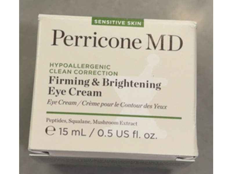 Perricone MD Firming & Brightening Eye Cream, Peptides, Squalane, Mushroom Extract, 0.5 fl oz/15 mL