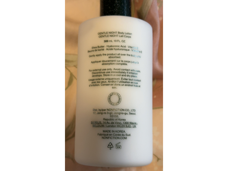Nonfiction Gentle Night Body Lotion, 10 fl oz/300 mL
