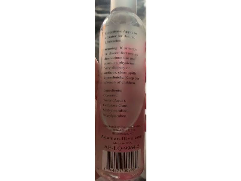 Adam & Eve Vibrator Lube, 8 oz/237 mL