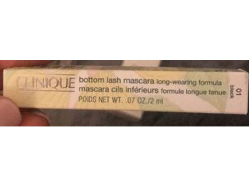 Clinique Bottom Lash Long-Wearing Mascara, 01 Black, 0.07 oz/2 mL