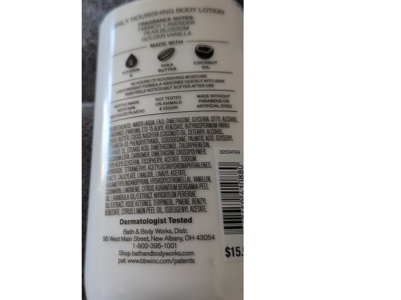 Bath & Body Works Moonlit Goddess Daily Nourishing Body Lotion with Shea Butter + Coconut Oil, 8 fl oz/236 mL