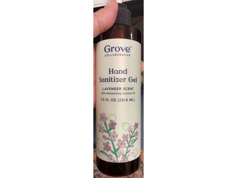 Grove Collaborative Hand Sanitizer Gel, Lavender Scent, 7.5 fl oz/221.8 mL