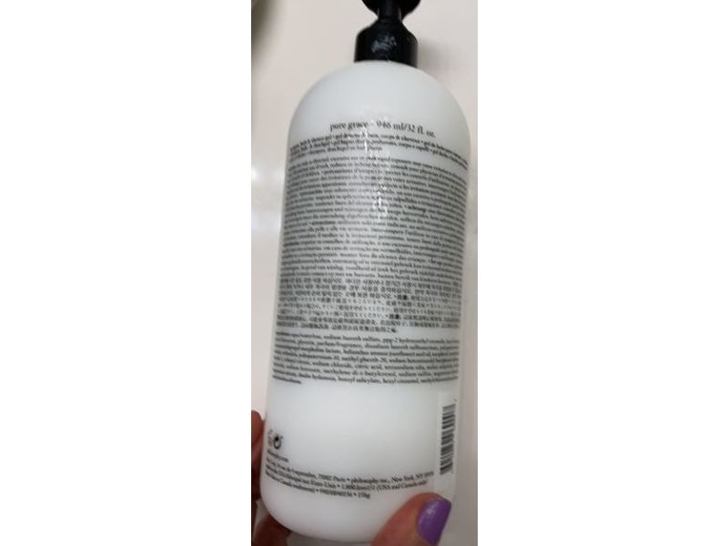 Philosophy Pure Grace Shampoo, Bath and Shower Gel, 32 fl oz/946 mL