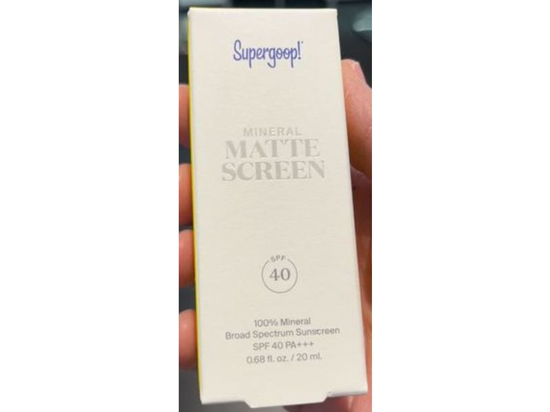 Supergoop! Mineral Matte Sunscreen, SPF 40, 0.68 fl oz/20 mL