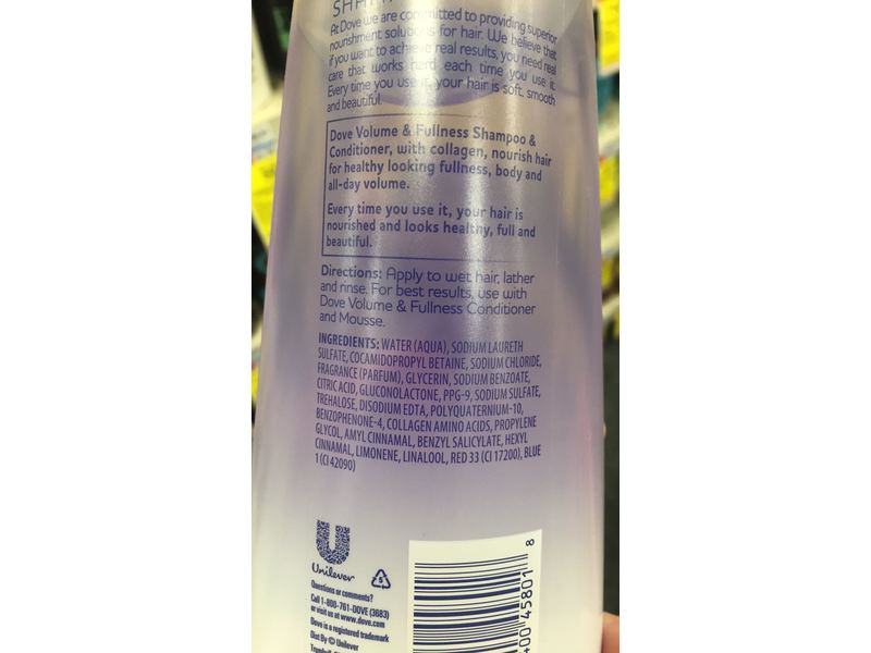 Dove Nutritive Solutions Volume And Fullness Shampoo, 12 fl oz