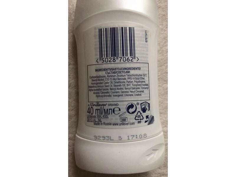 Dove Invisible Dry Anti-perspirant, Clean Touch, 40 ml