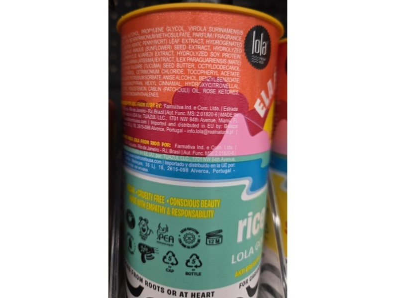Lola From Rio Ela E Carioca 3-In-1 Treatment, Rice Protein, 16.9 fl oz/500 mL