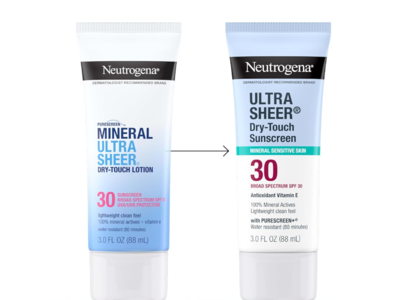 Neutrogena Mineral Ultra Sheer Dry Touch Lotion, SPF 30, 0.5 fl oz/14 mL,