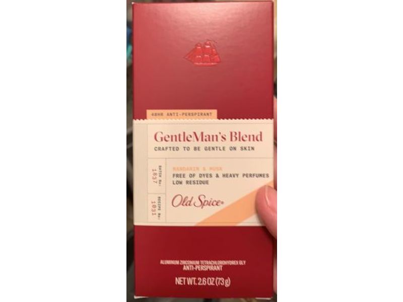 Old Spice Gentleman's Blend Antiperspirant, Mandarin & Musk, 2.6 oz/73 g