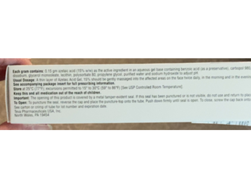 Azelaic Acid Gel15%,15 g Teva (RX)