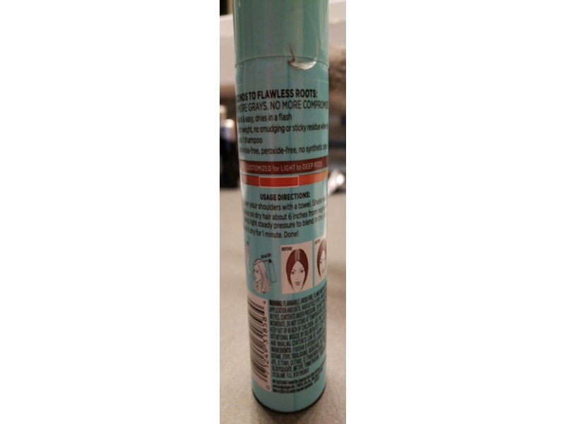 L'Oreal Paris Magic Root Cover Up Gray Concealer Spray, Red, 2.0 oz/57 g