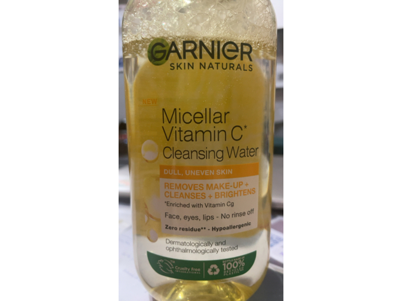 Garnier Skin Naturals Micellar Cleansing Water, Vitamin C, 400 mL