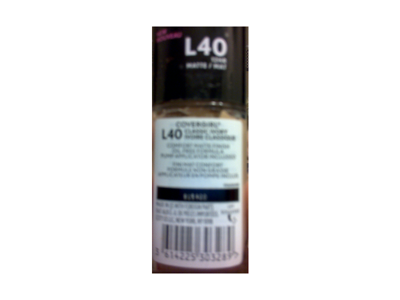 Covergirl Trublend Matte Made Foundation, L40 Classic Ivory, 1 fl oz/30 mL