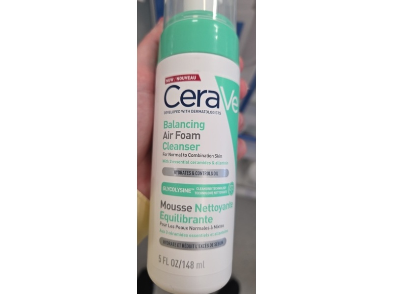 CeraVe Balancing Air Foam Cleanser, 5 fl oz/148 mL