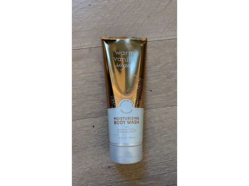 Bath & Body Works Warm Vanilla Sugar Moisturizing Body Wash with Shea Butter and Cocoa Butter, 10 fl oz/296 mL
