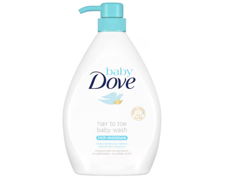 Dove Hair To Toe Baby Wash, Rich Moisture , 400 mL