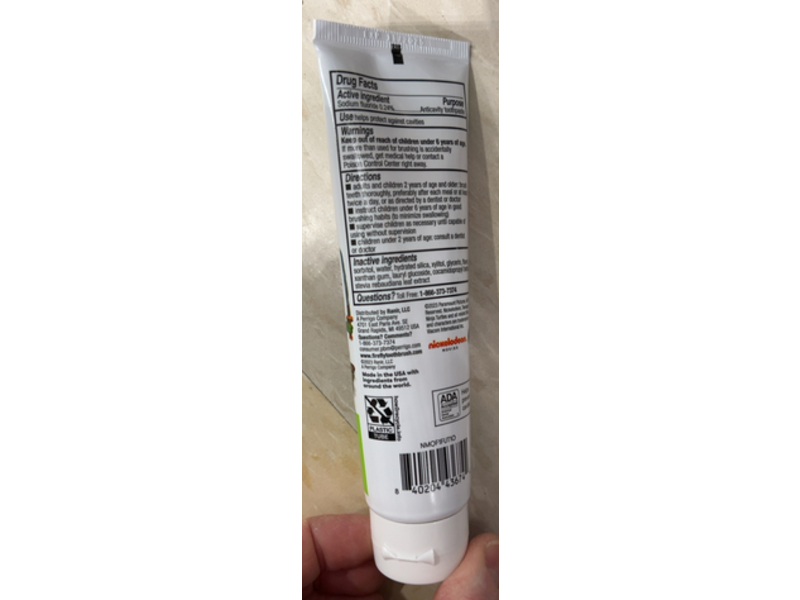 Firefly Bubble Gum Natural Fluoride Toothpaste, 4.2 oz/119 g