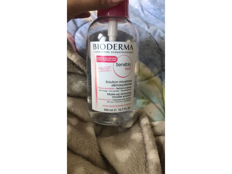 Bioderma Sensibio H2O Micellar Water Makeup Remover, 16.7 fl oz/500 mL
