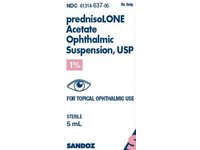 Prednisolone Acetate Ophthalmic Suspension 1%, 10 mL, Sandoz (Rx) - Image 2