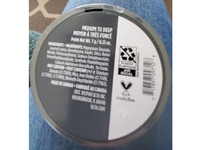 Ulta Beauty Faux Glow Matte Bronzer, Medium To Deep, 0.25 oz/7 g