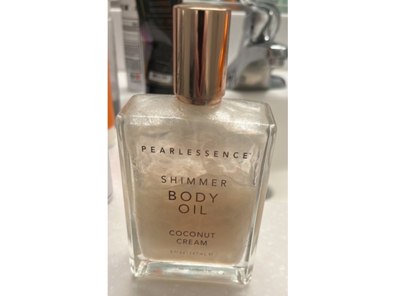Pearl Essence Shimmer Body Oil, Coconut Cream, 5 fl oz/147 mL