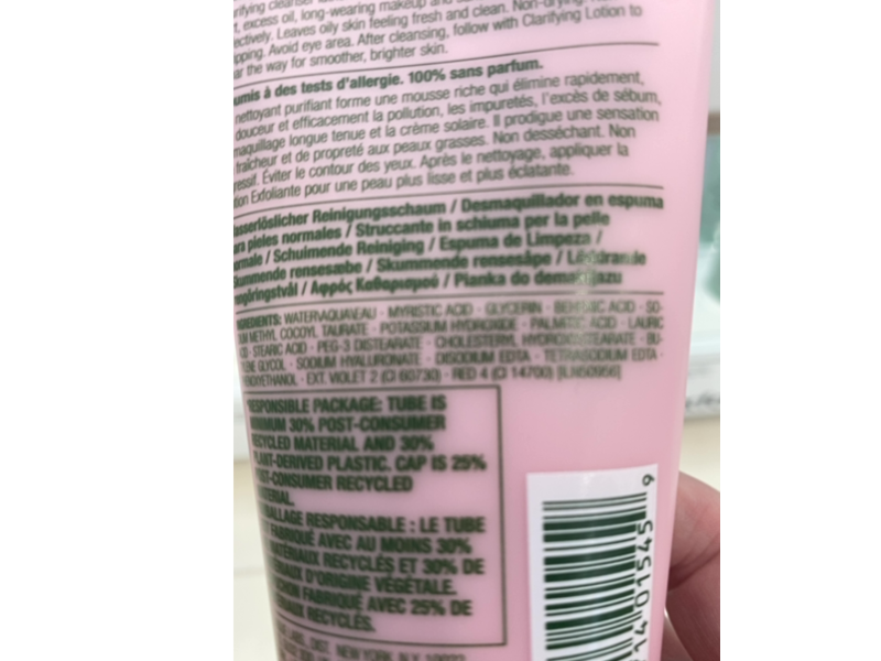 Clinique All About Clean Rinse Off Foaming Cleanser Mousse, Dry Combination To Oily, 5 fl oz/150 mL