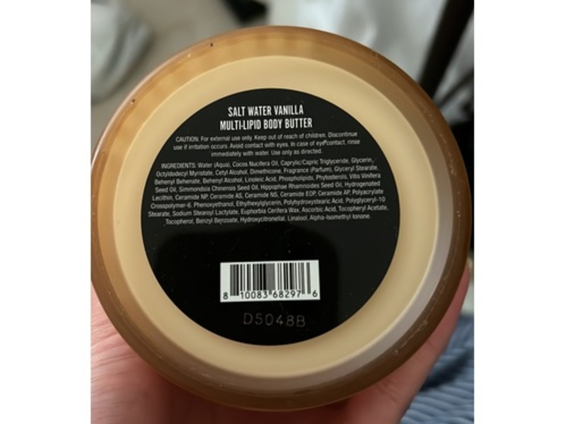 Saltair Multi-Lipid Body Butter, Salt Water Vanilla, 10.0 oz/283 g