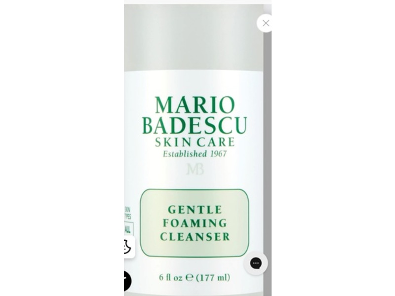 Mario Badescu Skin Care Gentle Foaming Cleanser, 6 oz/177 mL