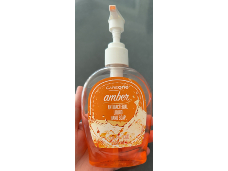 Care One Antibacterial Liquid Hand Soap, Amber, 7.5 fl oz/222 mL