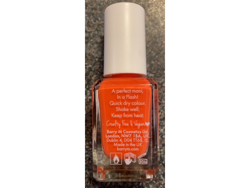Barry M In A Flash Quick Dry Nail Paint, Swift Coral, 0.35 fl oz/10 mL