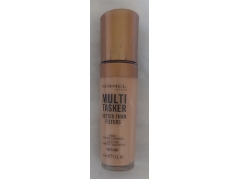 Rimmel London Multi-Tasker Face Primer, 003 Light, 1 fl oz/30 mL
