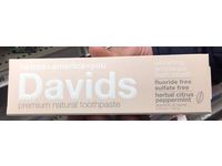 Davids Premium Natural Toothpaste, Herbal Citrus Peppermint, 5.25 oz/149 g - Image 3