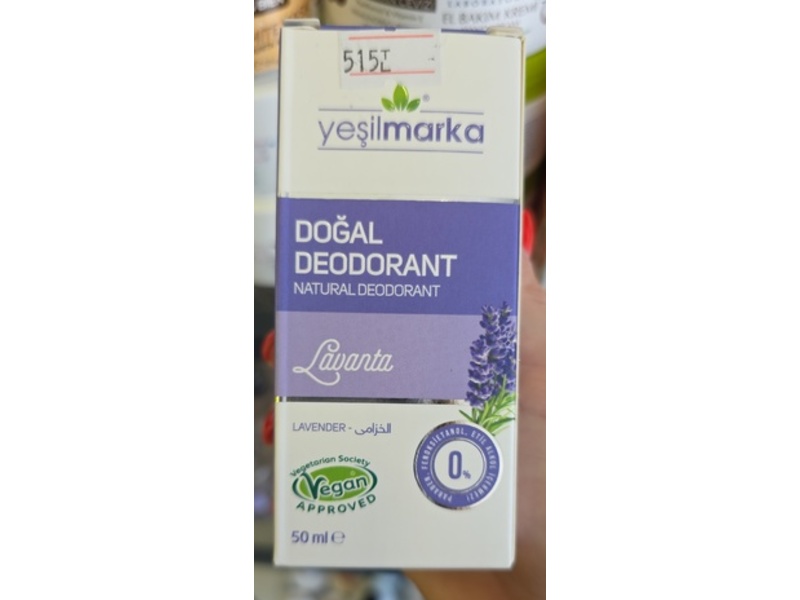 Yesilmarka Deodorant, Lavanta, 50 mL