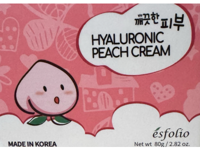 Esfolio Hyaluronic Peach Cream, 2.82 oz/80 g