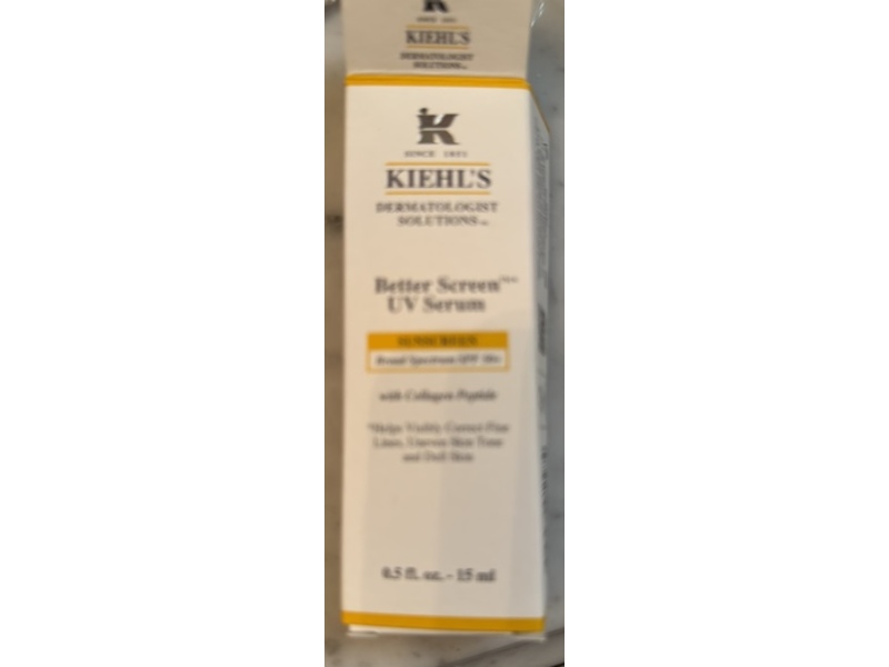 Kiehl's Better Screen UV Serum Sunscreen, SPF 50+, 0.5 fl oz/15 mL