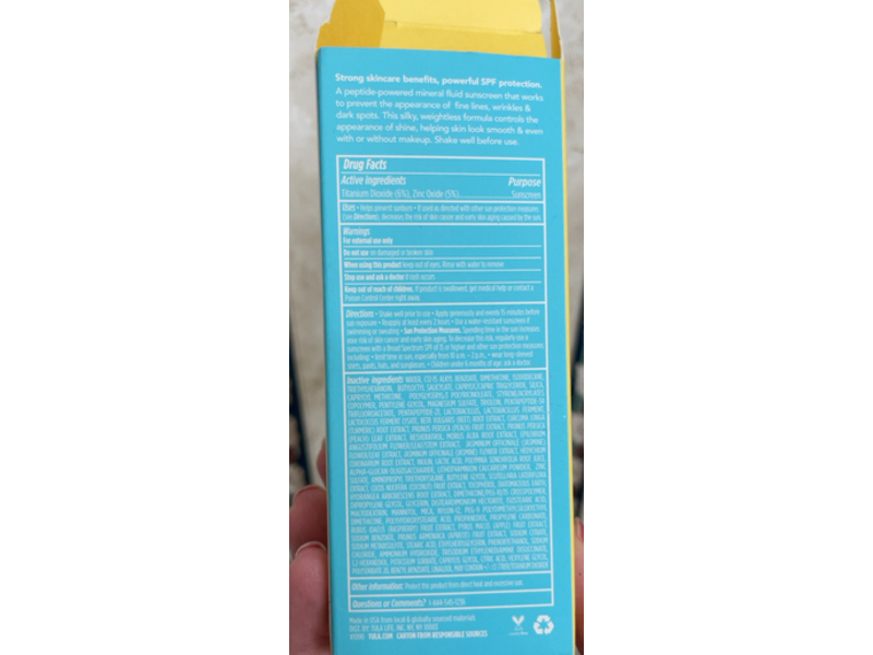 Tula Skin Care Ultimate Sun Serum, SPF 50, 1.69 fl oz/50 mL