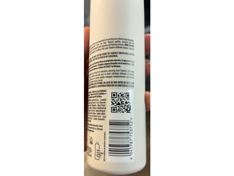 Authentic Beauty Concept Bare Cleanser, 10.1 fl oz/300 mL