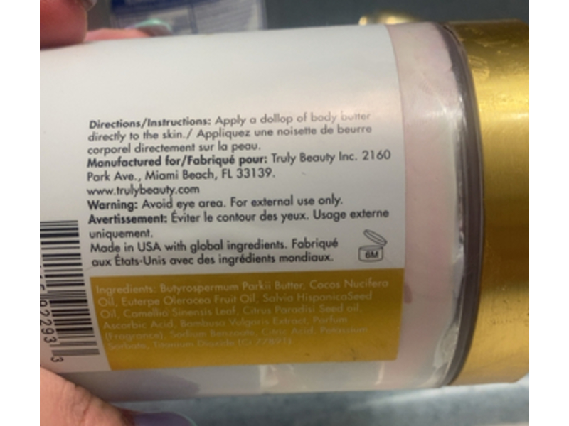 Truly Whipped Body Butter, Unicorn Fruit, 4 fl oz/120 mL