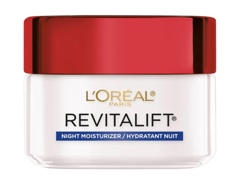 L'Oreal Paris RevitaLift Anti-Wrinkle+Firming Night Cream Moisturizer, 1.7 oz/48 g, Pack Of 2
