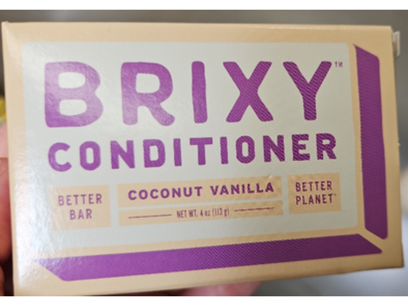 BRIXY Conditioner Bar, Coconut Vanilla, 4 oz/113 g