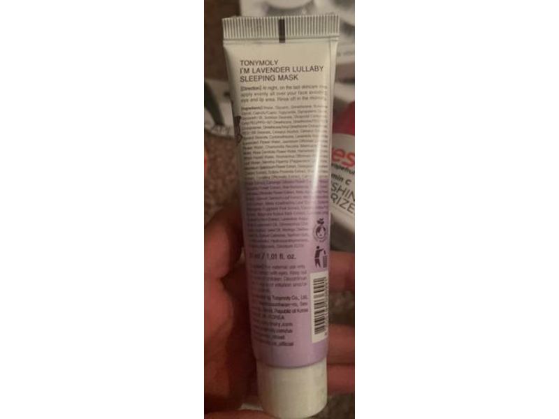 Tony Moly Lullaby Sleeping Mask, I'm Lavender, 1 fl oz