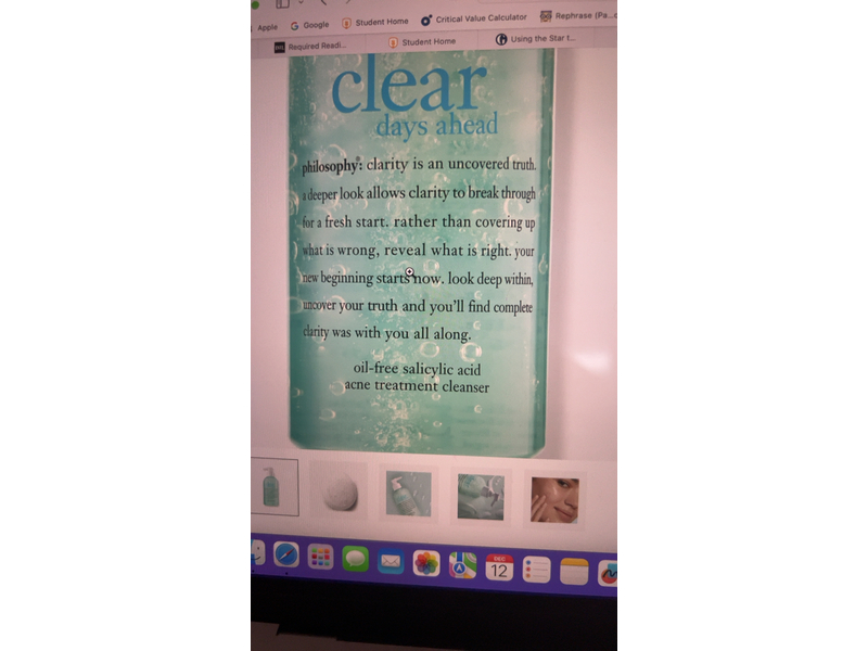 Philosophy Clear Days Ahead Acne Treatment Cleanser, Salicylic Acid, 8.0 fl oz/240 mL