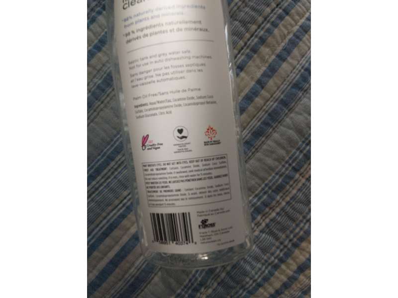 Nature Clean Dish Soap, 25 fl oz/740 mL